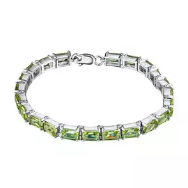 Браслет из серебра с хромдиопсидом э0611бр11200418