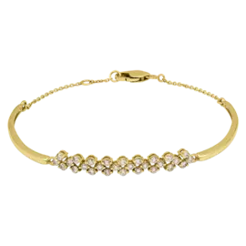 Браслет из желтого золота с бриллиантами э0301бр08168200