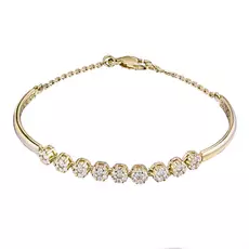 Браслет из желтого золота с бриллиантами э0301бр11162600