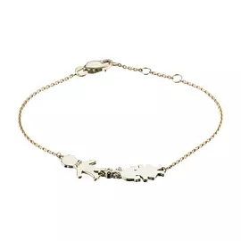 Браслет из желтого золота с бриллиантами э03Бр101762