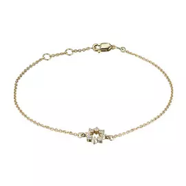 Браслет из желтого золота с бриллиантом э0301бр01210106