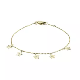 Браслет из желтого золота с бриллиантом э0301бр03185800