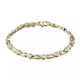 Браслет из желтого золота с бриллиантом э0301бр04210024