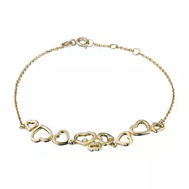 Браслет из желтого золота с бриллиантом э0301бр07153200