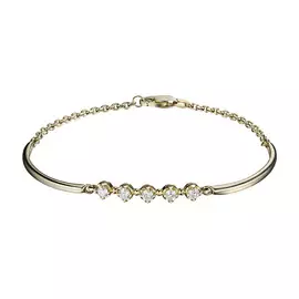 Браслет из желтого золота с бриллиантом э0301бр08166800