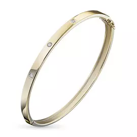 Браслет из желтого золота с бриллиантом э0301бр10173300