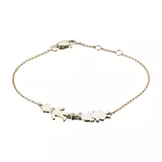 Браслет из желтого золота с бриллиантом э0301бр10176200