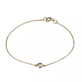 Браслет из желтого золота с бриллиантом э0301бр10210115