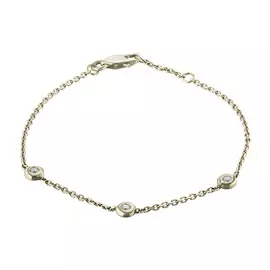 Браслет из желтого золота с бриллиантами э0301бр11159300