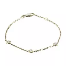 Браслет из желтого золота с бриллиантом э0301бр11159300