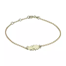 Браслет из желтого золота с бриллиантом э0301бр11174600