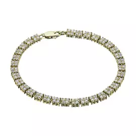 Браслет из желтого золота с бриллиантом э03Бр091645