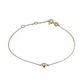 Браслет из желтого золота с бриллиантом э03бр101820