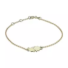 Браслет из желтого золота с бриллиантом э03Бр111746