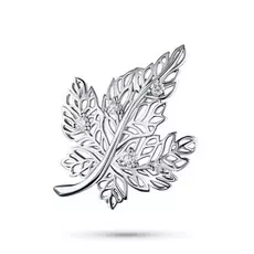 Брошь из белого золота с бриллиантами э0901бш09186800