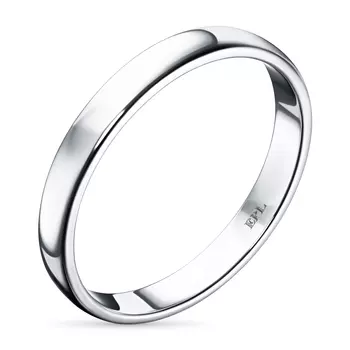 Гладкое кольцо из белого золота э4700кц05166300