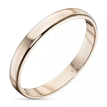 Гладкое кольцо из красного золота э0200кц09173300