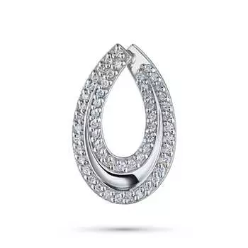 Классическая подвеска из белого золота э4712пд04201524_white