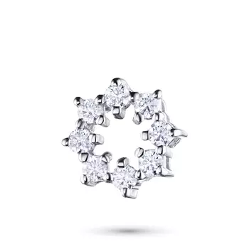 Классическая подвеска из белого золота с бриллиантами э0901пд06174100