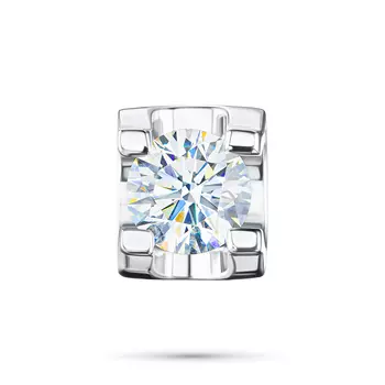 Классическая подвеска из белого золота с бриллиантом э0901пд06210861