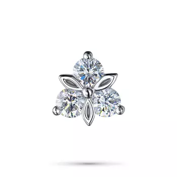 Классическая подвеска из серебра э0612пд04210012_white