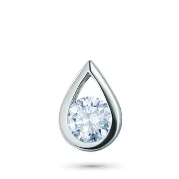 Классическая подвеска из серебра э0612пд06200853_white