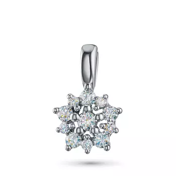 Классическая подвеска из серебра э0612пд07191000_white