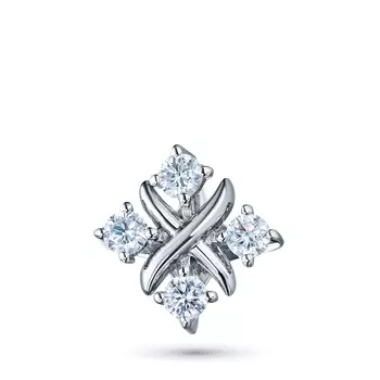 Классическая подвеска из серебра э0612пд07191300_white