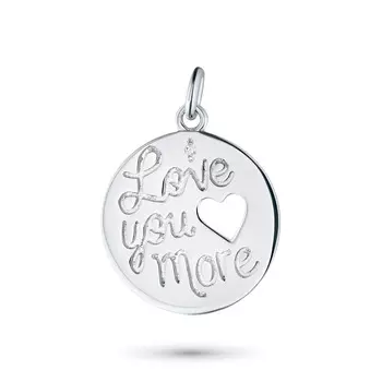 Классическая подвеска из серебра с бриллиантом э0601пд04195100