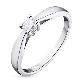 Классическое кольцо из белого золота э4712кц03163800_white