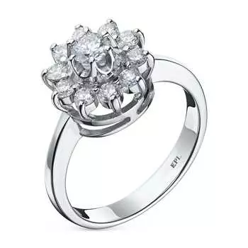 Классическое кольцо из белого золота э4712кц04202940_white