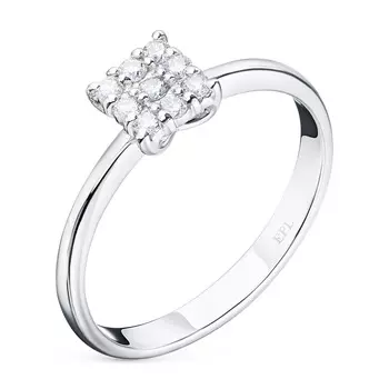 Классическое кольцо из белого золота э4712кц04210659_white