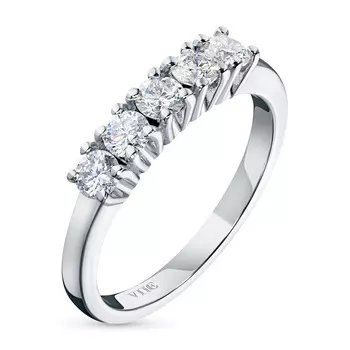 Классическое кольцо из белого золота с бриллиантами э0901кц10161600