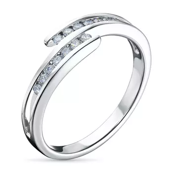 Классическое кольцо из серебра э0612кц06105300_white