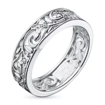 Классическое кольцо из серебра с бриллиантами э0601кц03152800