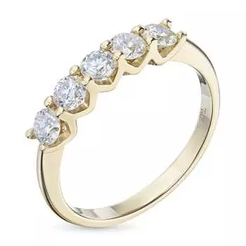 Классическое кольцо из желтого золота э0312кц09200956_white