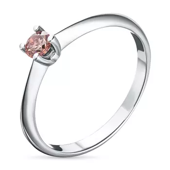 Кольцо из белого золота э0912к_0719020_pink