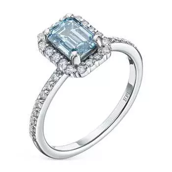 Кольцо из белого золота э0912кц02220118_blue