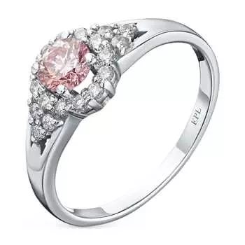 Кольцо из белого золота э0912кц04200728_pink