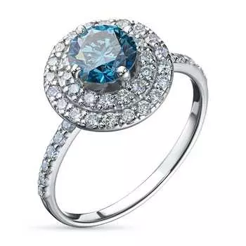 Кольцо из белого золота э0912кц04201511_blue