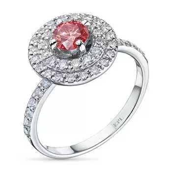 Кольцо из белого золота э0912кц04201511_pink