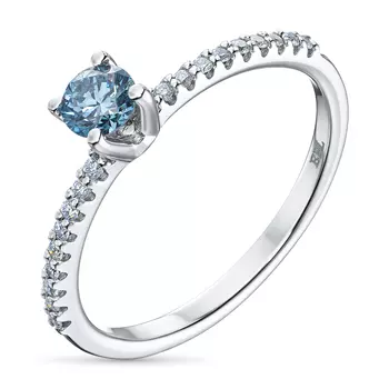 Кольцо из белого золота э0912кц04202763_blue