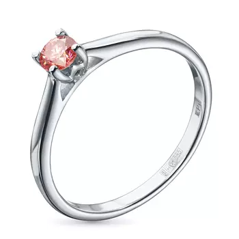 Кольцо из белого золота э0912кц05210201_pink