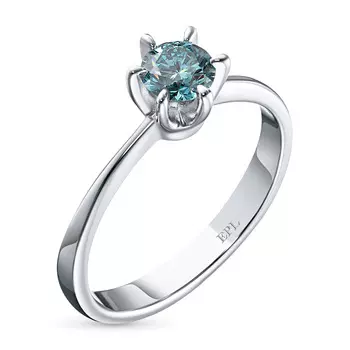 Кольцо из белого золота э0912кц06160900_blue