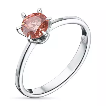 Кольцо из белого золота э0912кц06160900_pink