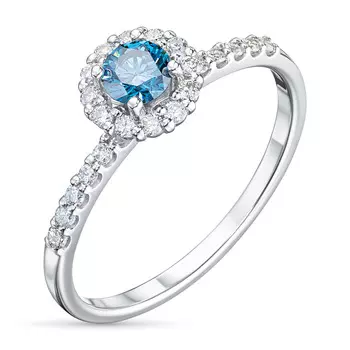 Кольцо из белого золота э0912кц06165200_blue