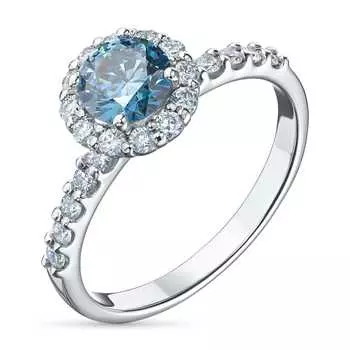 Кольцо из белого золота э0912кц06165300_blue