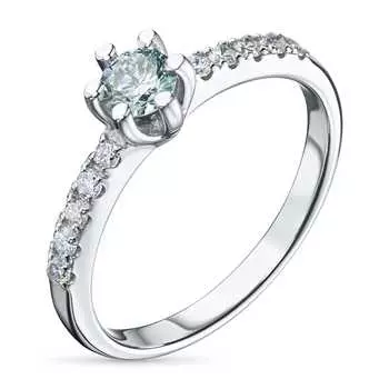 Кольцо из белого золота э0912кц06210022_blue