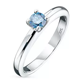 Кольцо из белого золота э0912кц07190190_blue