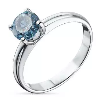 Кольцо из белого золота э0912кц07190190_blue